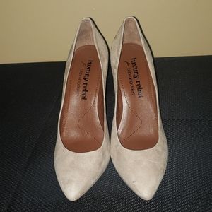 Luxury Rebel "Victoria" Suede Taupe Pump
